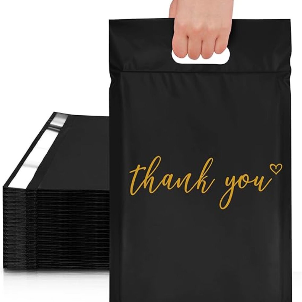 10 pcs Poly Mailers with Handle 10 X 13 Inch Premium Shipping Bags
